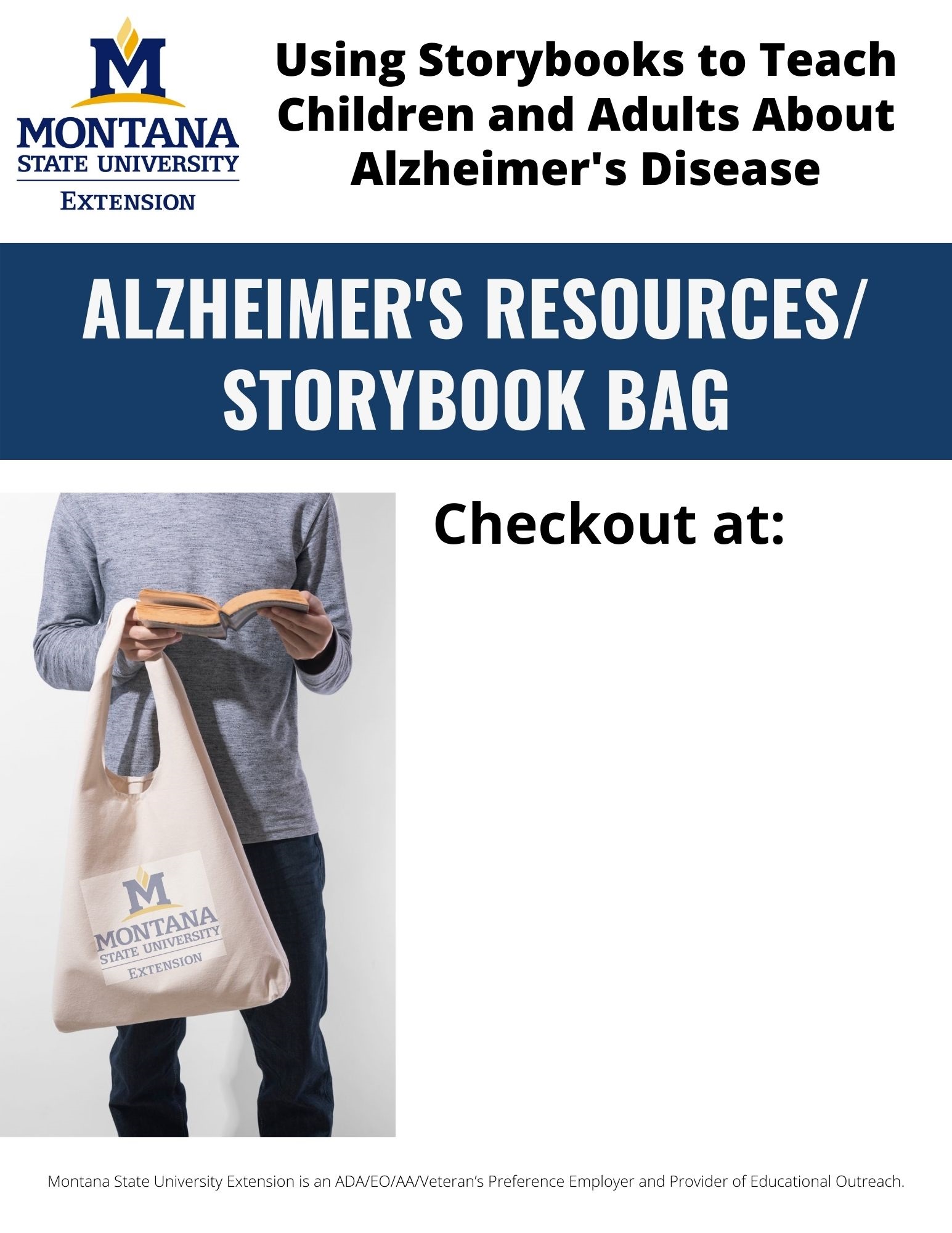 Alzheimers Storybook Resource Bag