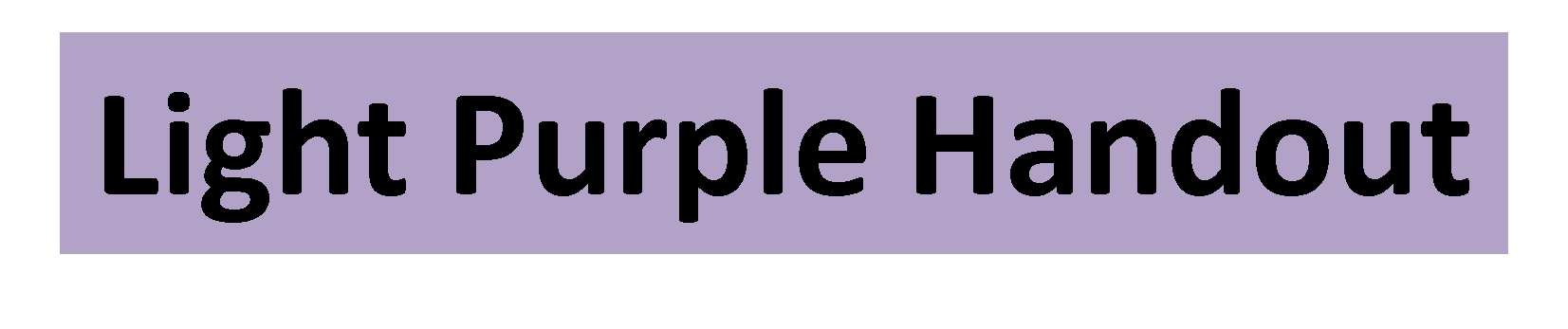 Light Purple Handout